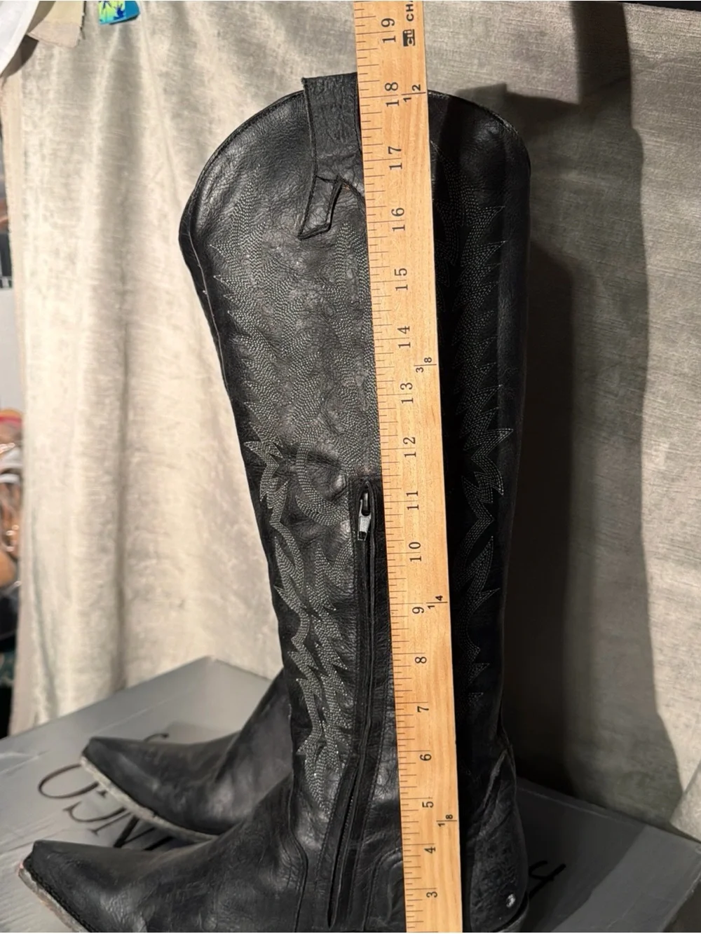 Old Gringo Women’s Black Mayra Tall Western Cowgirl Pointed Toe Boots 10.5B